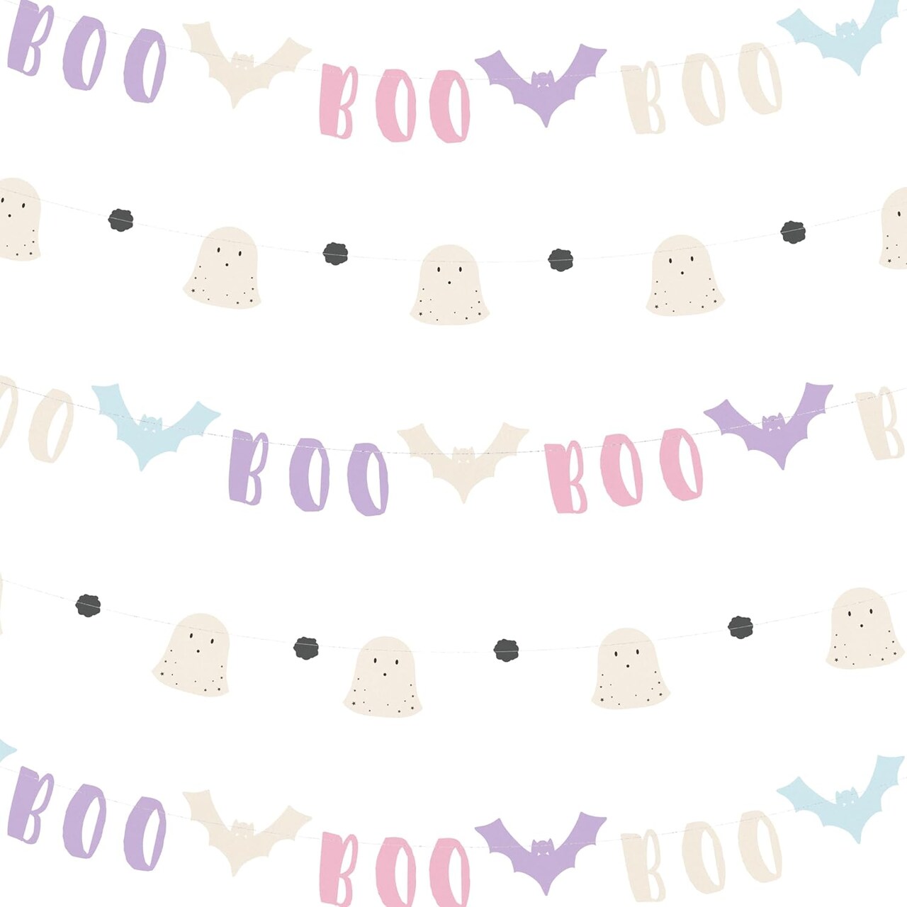 Cheerland Halloween Party Decorations (Pastel Pink Beige Violet)